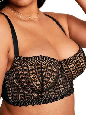 Adore Me Nymphadora Contour Balconette Bra - Black